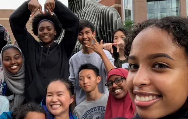 Group of interns posing for the camera