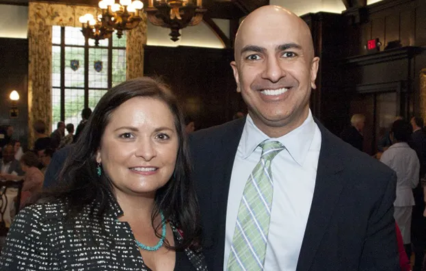 Achieve CEO Danielle Grant with Neel Kashkari, the president of the Federal Reserve Bank of Minneapolis.