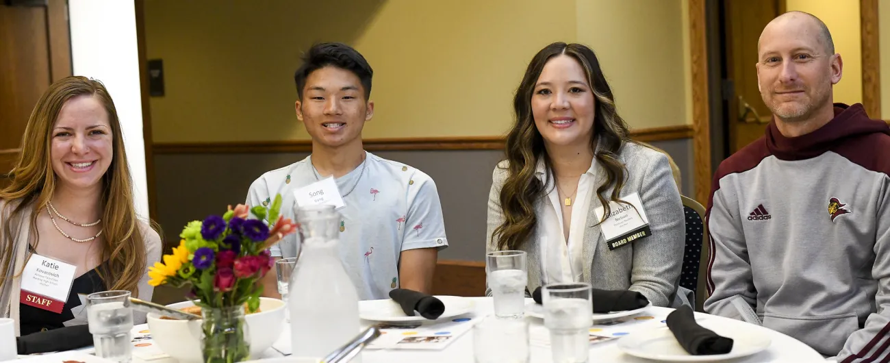 Guests at our breakfast event sitting at a table